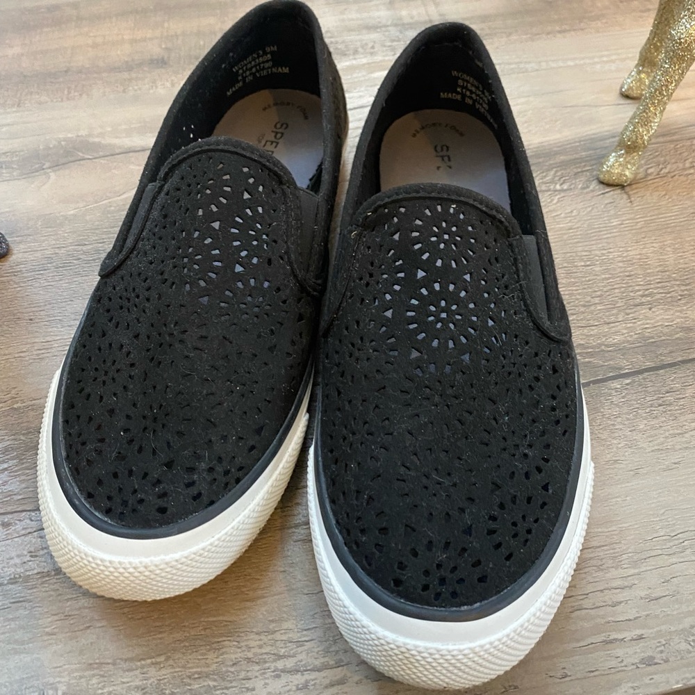 Womens Sperry Seaside Perf-Emboss slip on shoes
